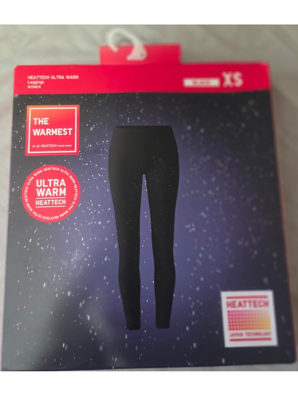 Heattech ultra warm women’s black leggings size xs uniqlo thermal base layer